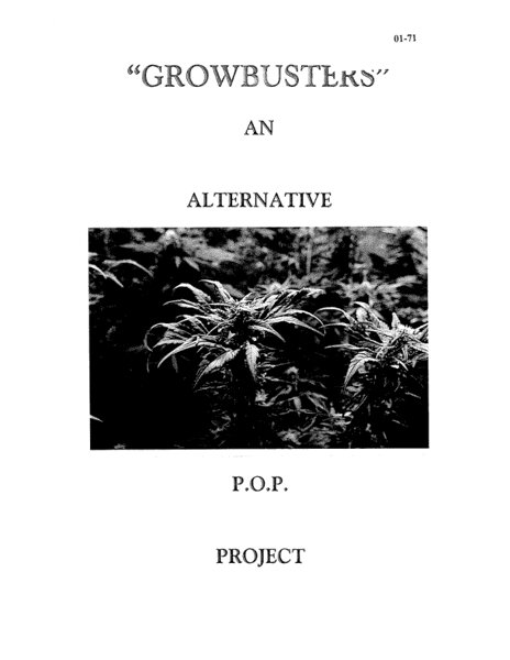 Growbusters: An Alternative P.O.P. Project
