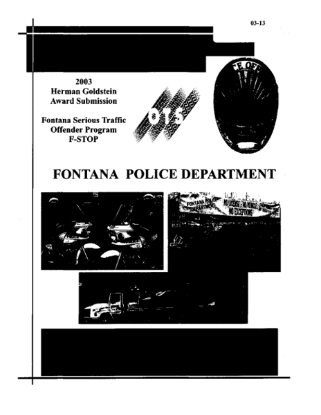 FSTOP: Fontana Serious Traffic Offender Program