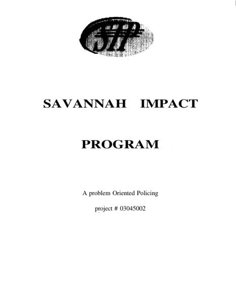 Savannah Impact Program