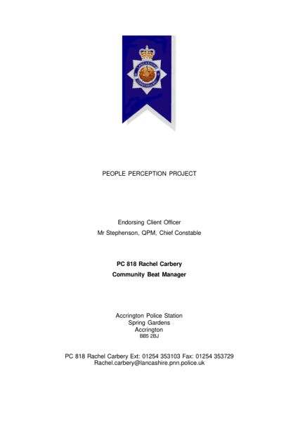 People Perception Project