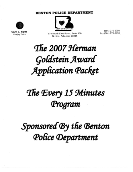 Every 15 Minutes Program