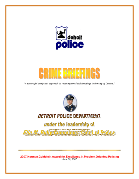 Major Crime Briefings