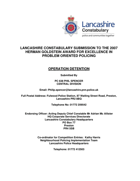 Operation Detention