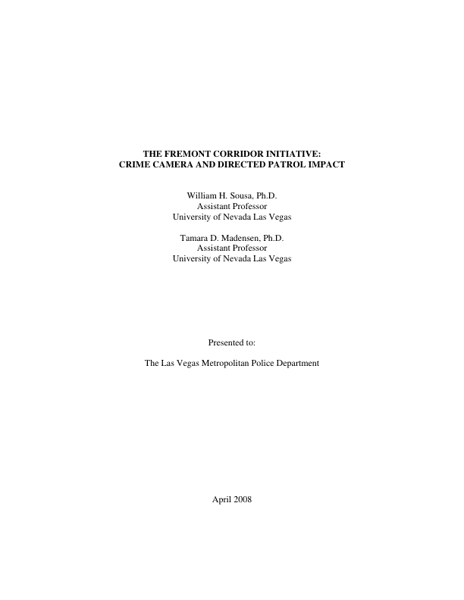 Fremont Corridor Initiative