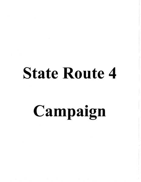State Route 4 Campaign