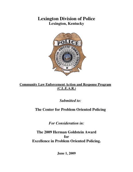 Community Law Enforcement Action and Response Program