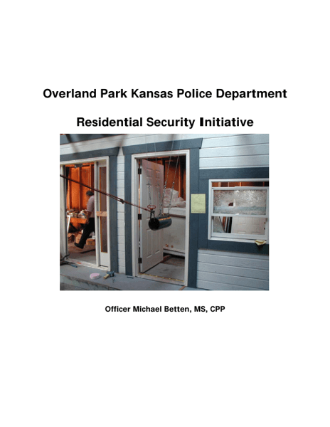 Residential Security Initiative