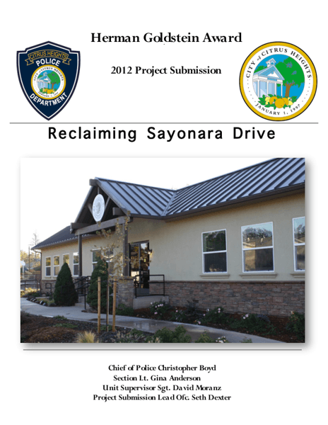 Reclaiming Sayonara Drive