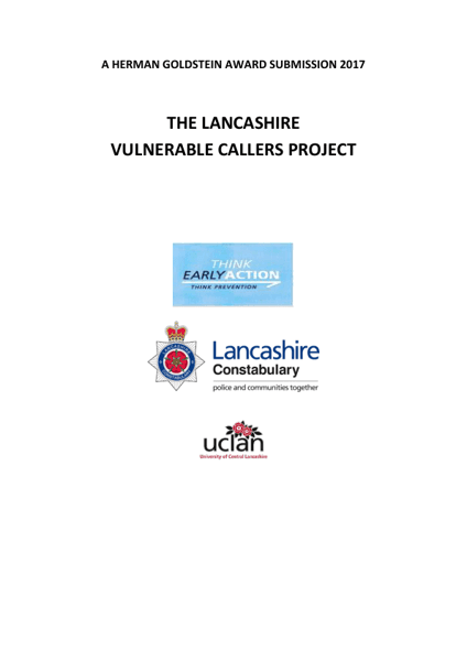 The Lancashire Vulnerable Callers Project