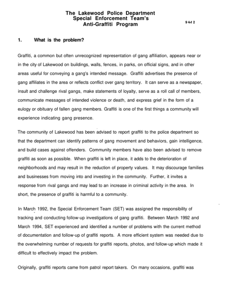 AntiGraffiti Program