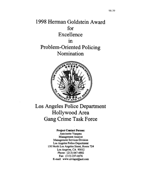 Hollywood Area Gang Crime Task Force