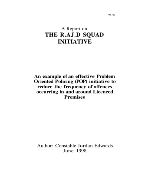 Invercargill  The RAID Squad Initiative