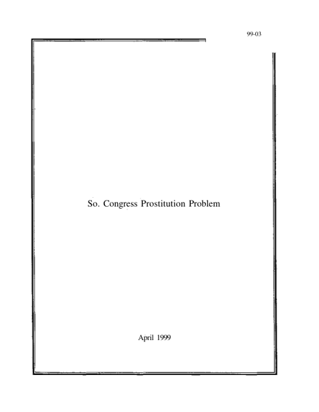 South Congress Prostitution Project
