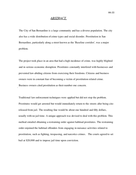 Prostitution Restraining Order Program