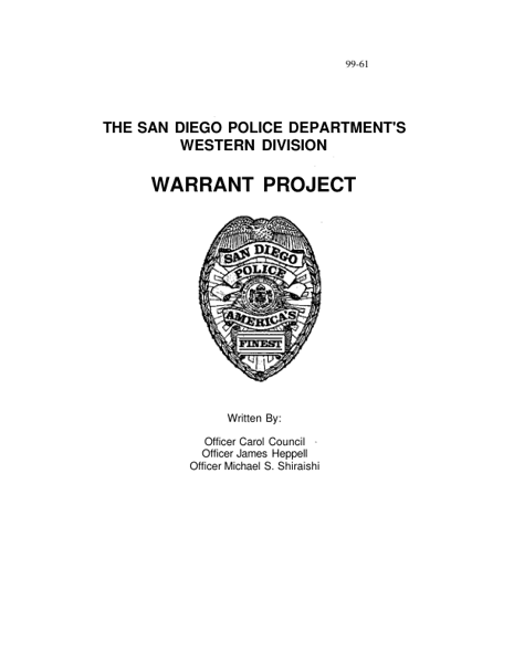 Warrant Assessment Program