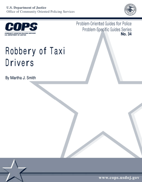 Robbery of Taxi Drivers