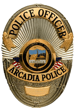 Arcadia Police Department patch or logo